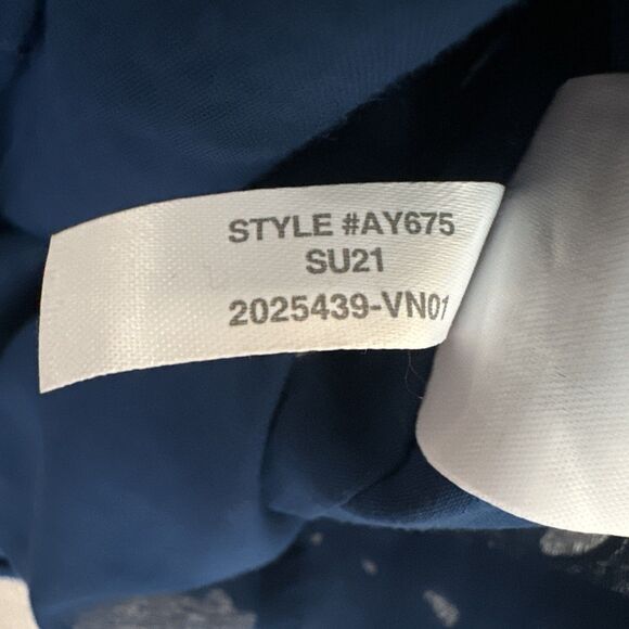 J. Crew Eyelet Camisole Babydoll Peplum Top Size XL Blue Preppy Beach Vacation - Picture 6 of 8